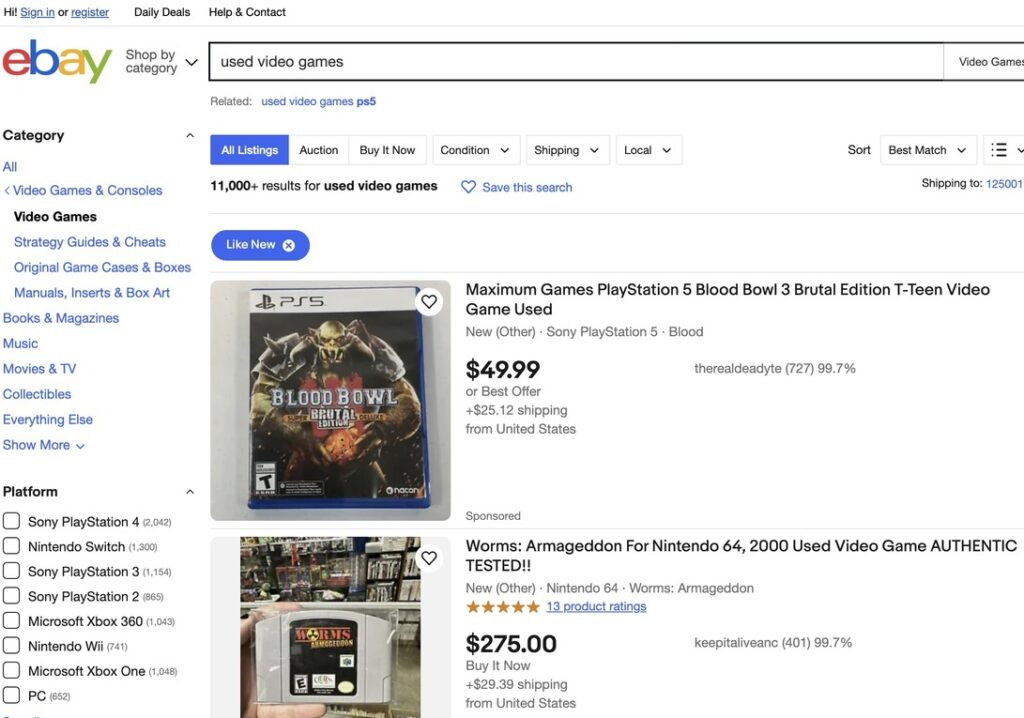 ebay-used-video-games